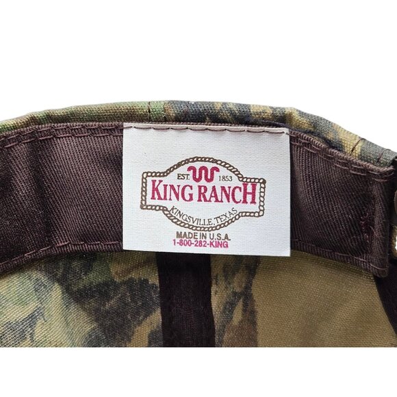 King Ranch Camo Embroidered Snapback Hat Cap Made In USA Adjustable Realtree - Picture 8 of 10